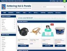 Tablet Screenshot of ketteringkoi.com